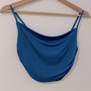 Urban Outfitters Cowl Neck Ruched Cropped Tank XSmall